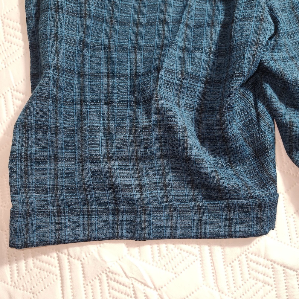 Vintage 80s Wear The Right Thing Men Shorts By Henri Valdise Blue zip Pleated M - Picture 13 of 13
